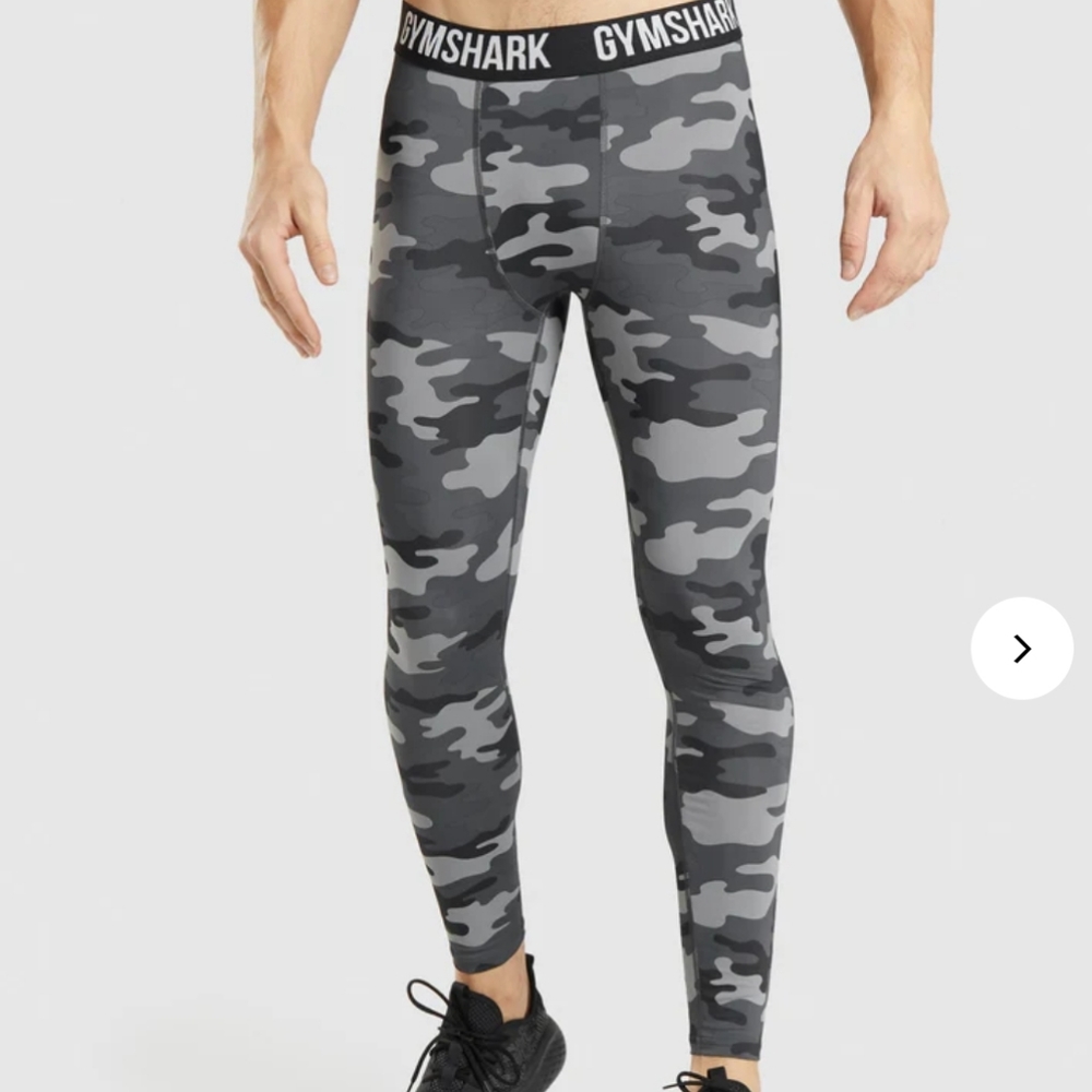 Gymshark ELEMENT BASELAYER LEGGINGS Gymshark Mens Gray Size Small